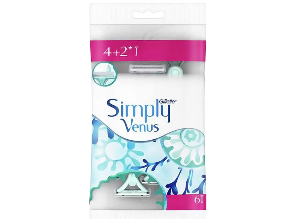 Одноразові бритви Gillette Venus Simply 2, 6шт