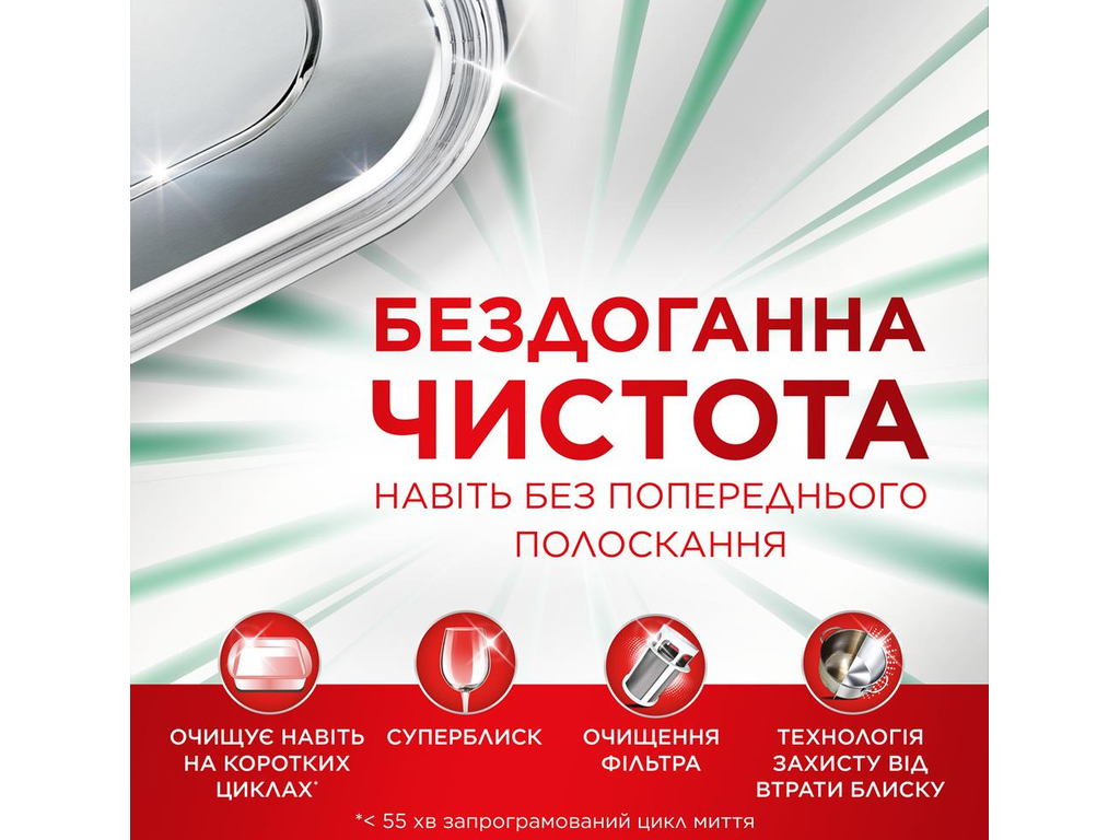 Капсули для посудомийних машин Fairy Platinum Plus All in One, аромат лимон, 88шт