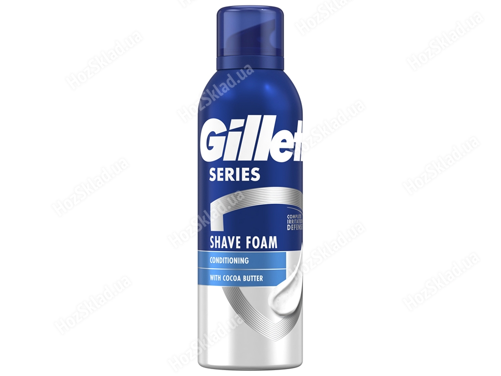 Піна для гоління Gillette Series Conditioning, з олією какао, 200мл