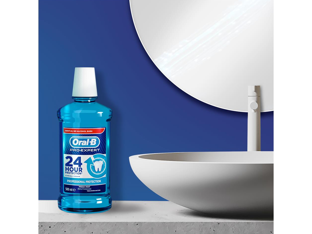 Ополіскувач для ротової порожнини Oral-B Pro Expert Професійний захист, антибактеріальний, 500мл