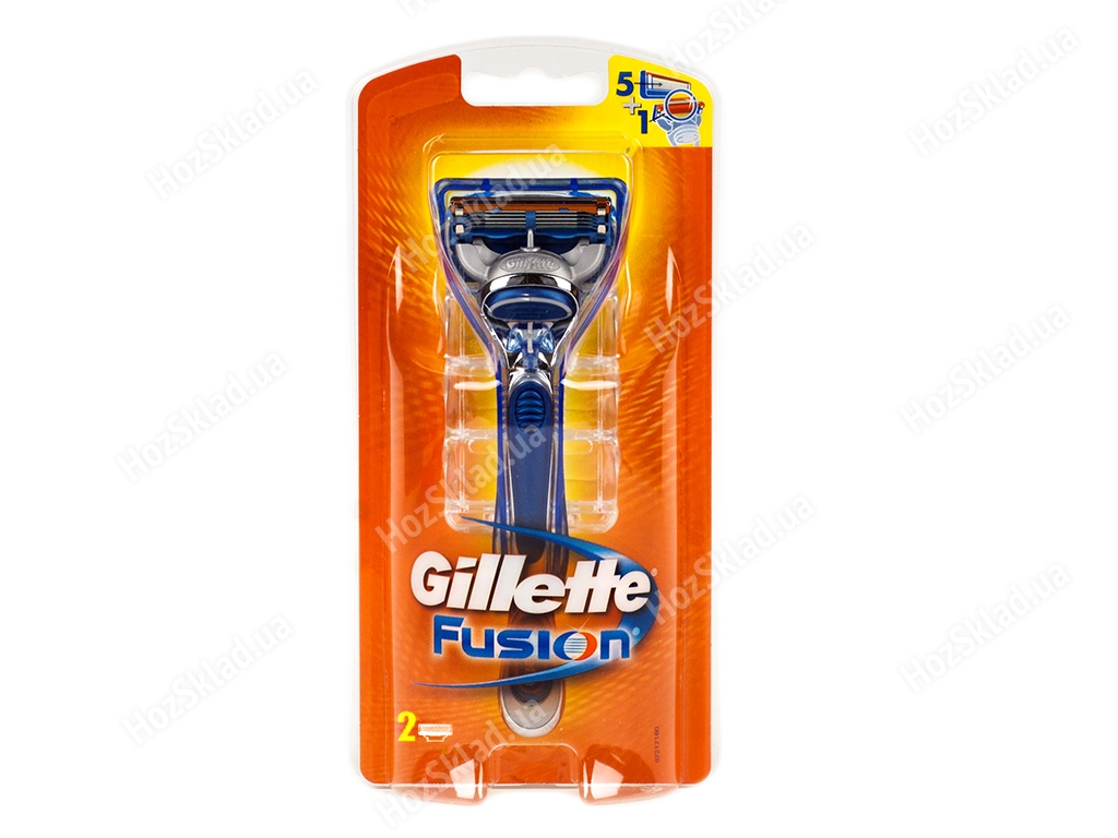 Бритва с 2 сменными кассетами Gillette Fusion (цена за набор 1шт)