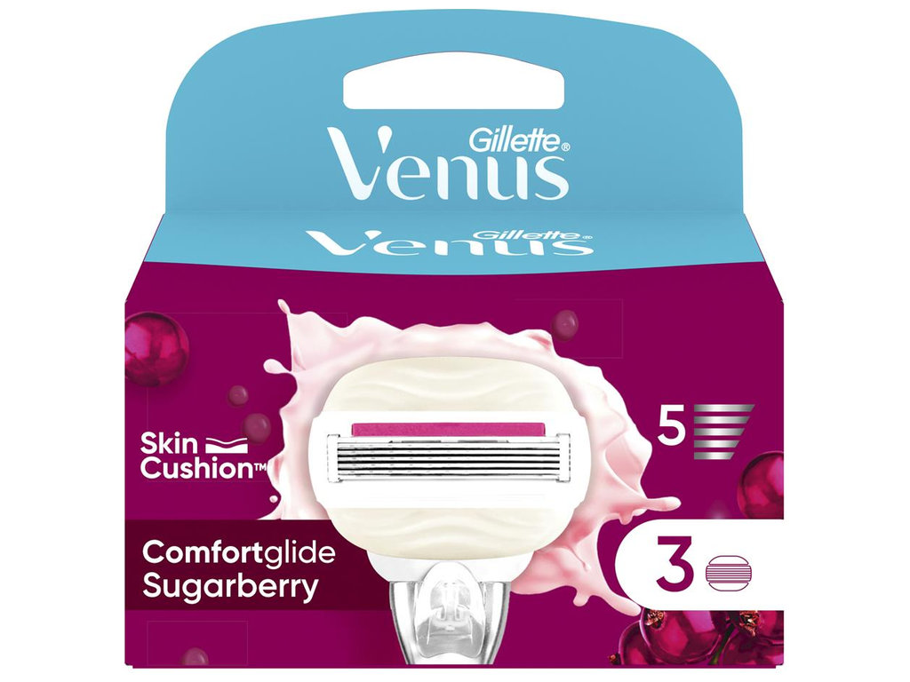 Картриджи сменные Venus ComfortGlide Olay Sugarberry, сталь, 3шт