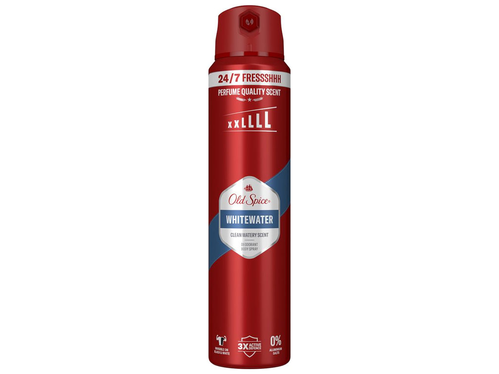 Аерозольний дезодорант Old Spice WhiteWater, до 48 годин, аромат чистий водяний, 250мл