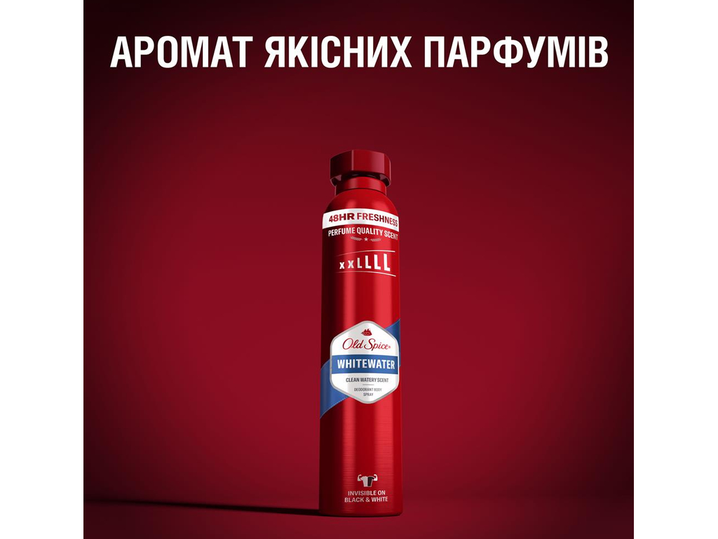 Аерозольний дезодорант Old Spice WhiteWater, до 48 годин, аромат чистий водяний, 250мл