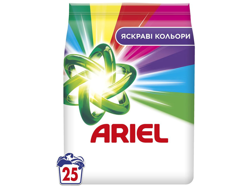 Порошок стиральный Ariel Color, для цветного белья, 25 циклов, 3,4 кг