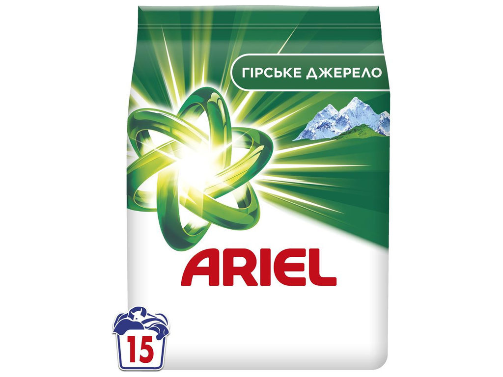 Стиральный порошок Ariel Горный источник, 2.1 кг, 15 стирок