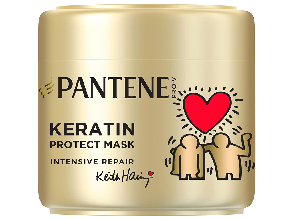Маска для волос Pantene Pro-V Keith Haring Интенсивное восстановление с кератином, 300мл