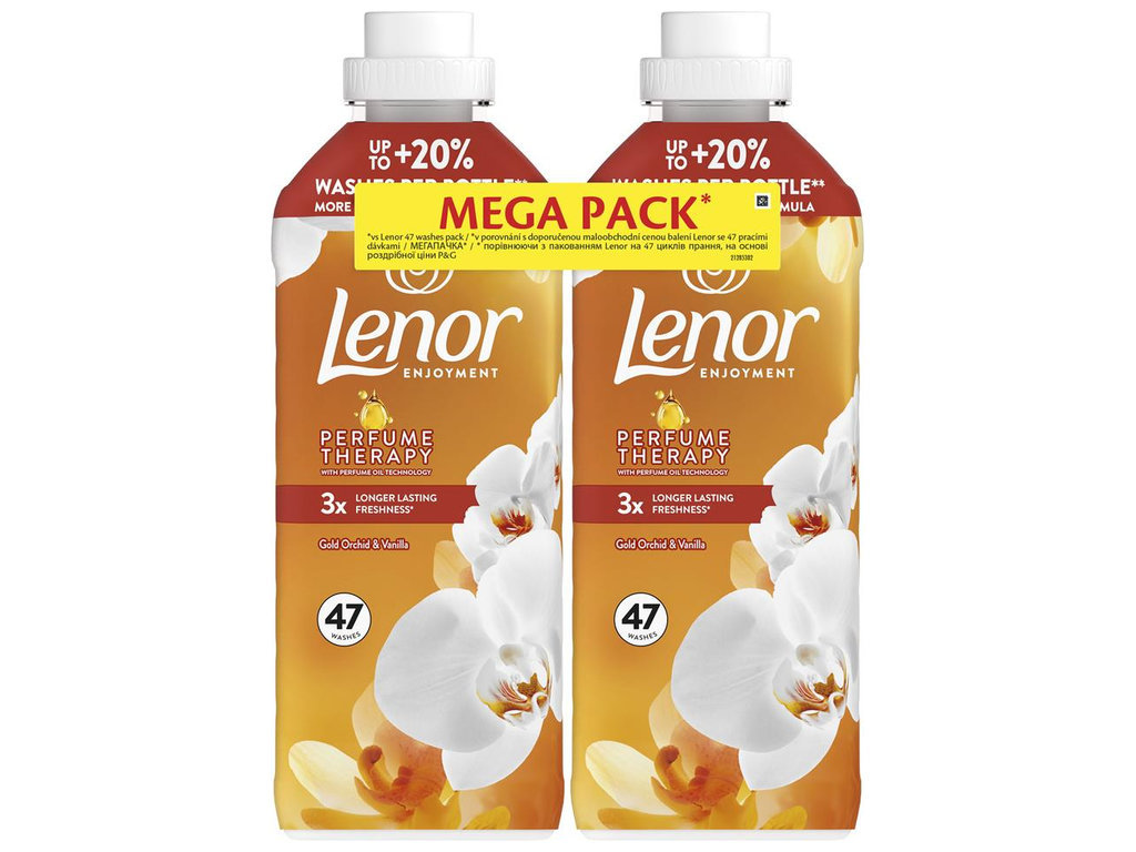 Кондиционер для белья Lenor Gold Orchid & Vanilla, 2шт×987 мл