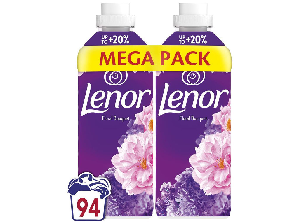 Кондиціонер для білизни Lenor Квітковий букет, 2×987 мл