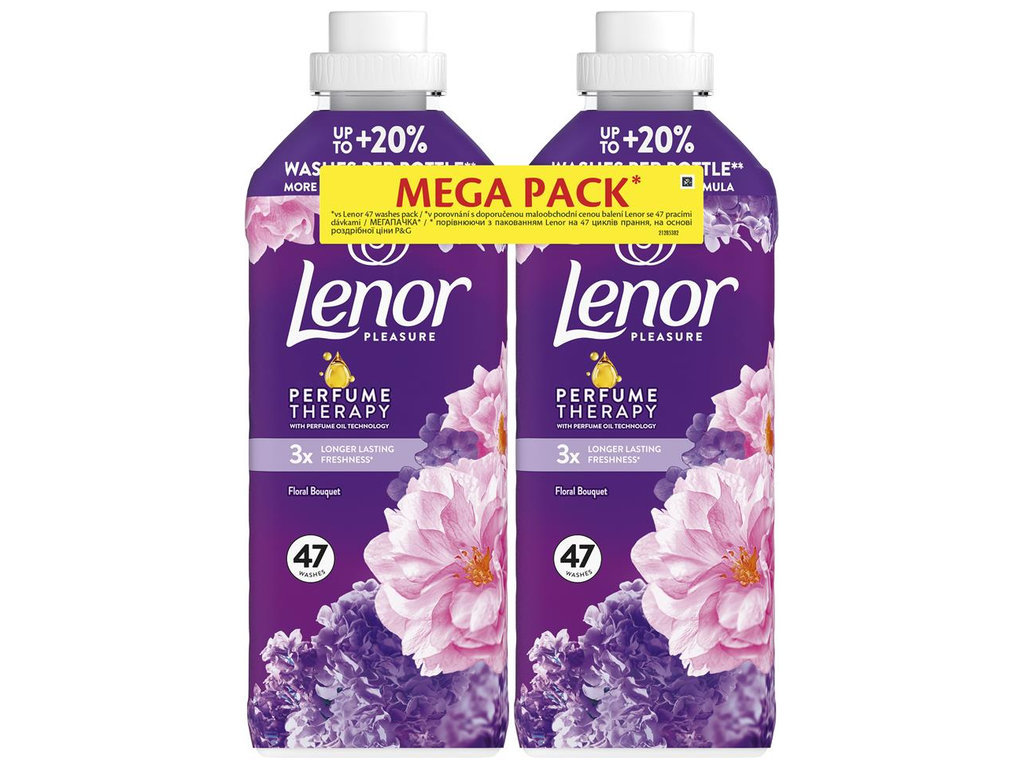 Кондиціонер для білизни Lenor Квітковий букет, 2×987 мл