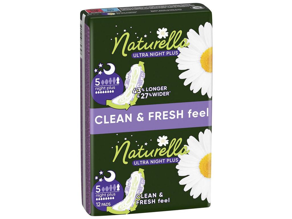 Гигиенические прокладки Naturella Ultra Night, ароматизированные, с крылышками, 8 капель, 12шт/уп