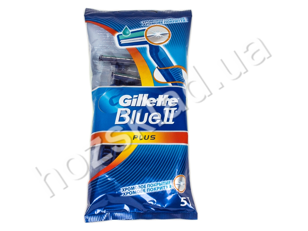 Бритви одноразові Gillette BlueII Plus 5+Blue III 1шт Бонус!