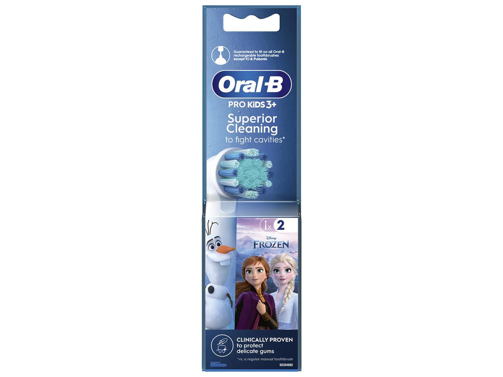 Насадки для электрической зубной щетки Oral-B Kids Frozen II, детские, пластик, нейлон, 2шт