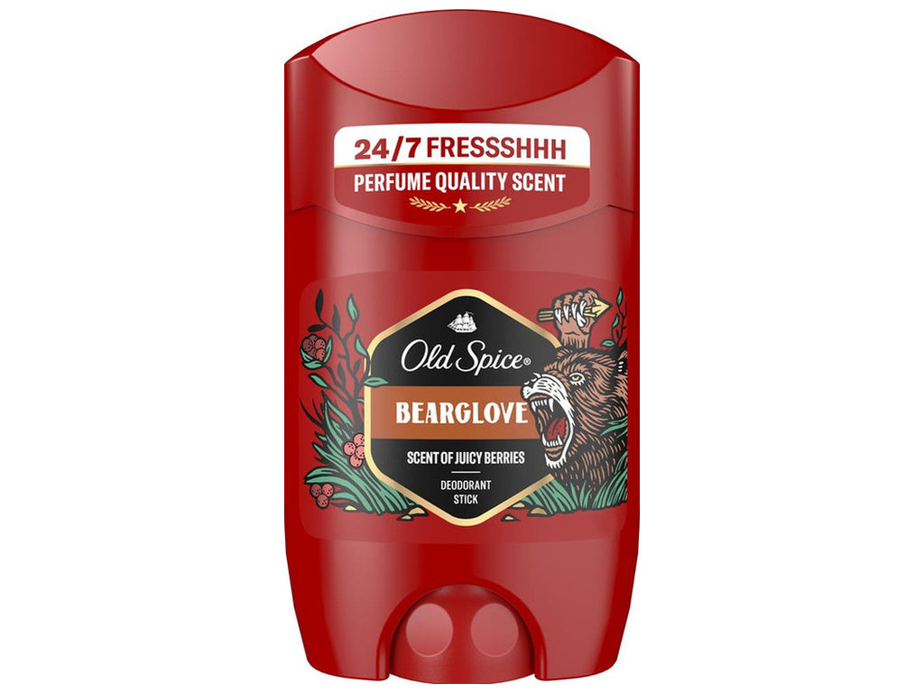 Дезодорант-стик Old Spice Bearglove, до 48 часов, с ароматом сочных ягод, 50мл