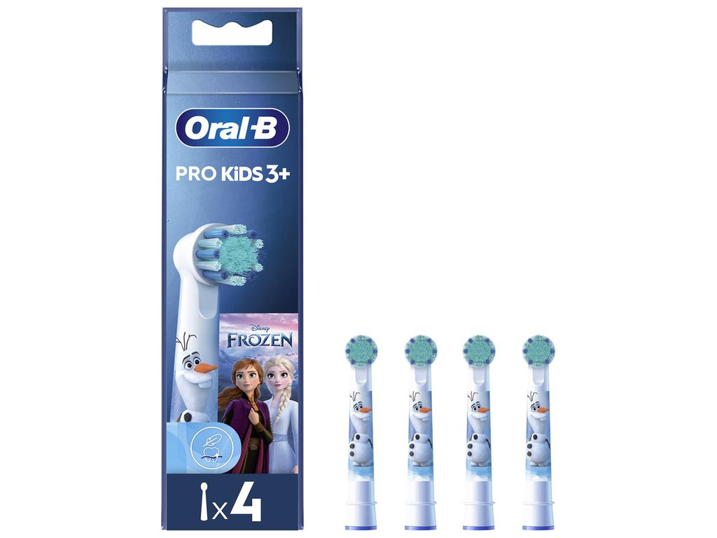 Насадки для электрической зубной щетки Oral-B Kids Frozen II, детские, пластик, нейлон, 4шт