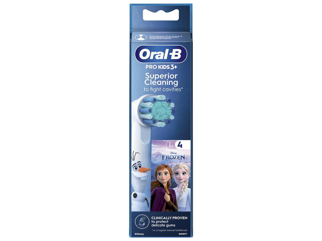 Насадки для электрической зубной щетки Oral-B Kids Frozen II, детские, пластик, нейлон, 4шт