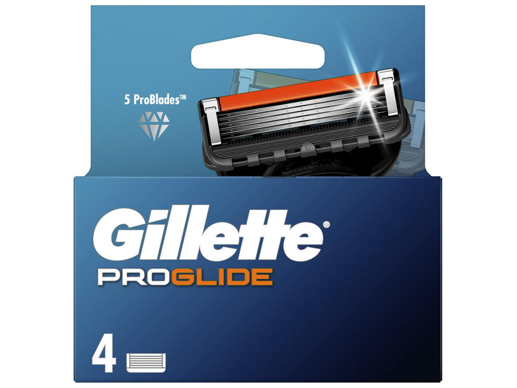 Сменные лезвия для бритвы Gillette Fusion ProGlide, 4шт