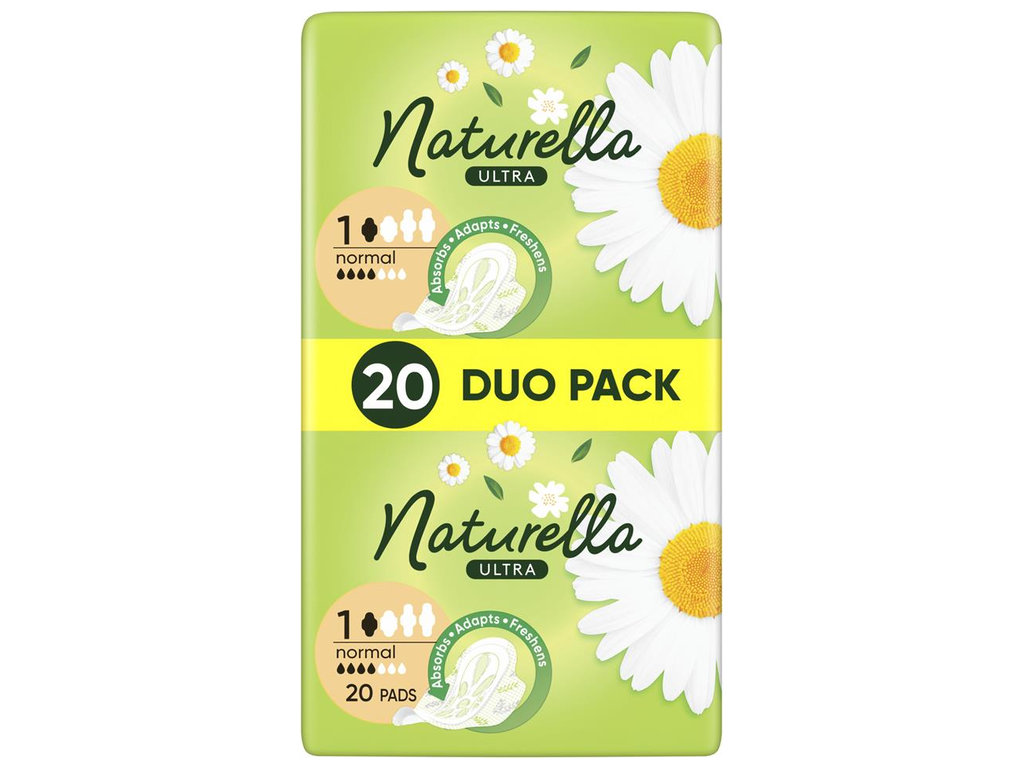 Прокладки гігієнічні Naturella Ultra Normal, з ароматом, 4 краплі, розмір 1, 20шт