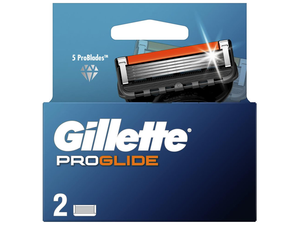 Сменные лезвия для бритвы Gillette Fusion ProGlide, 2шт