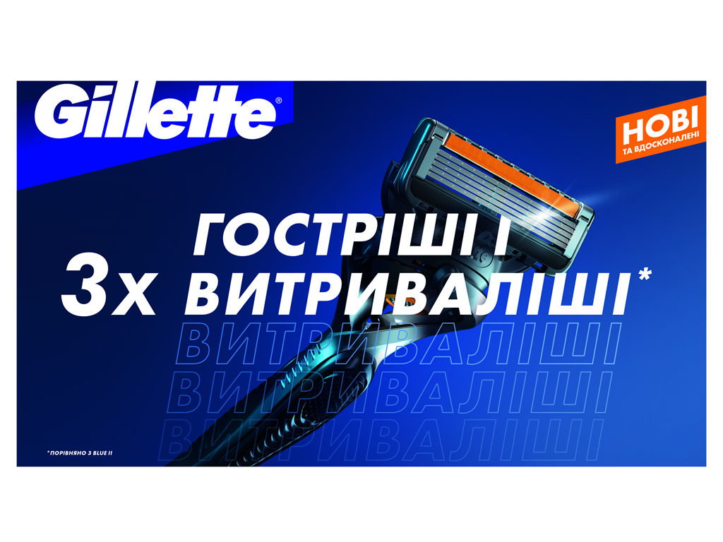 Сменные лезвия для бритвы Gillette Fusion ProGlide, 2шт