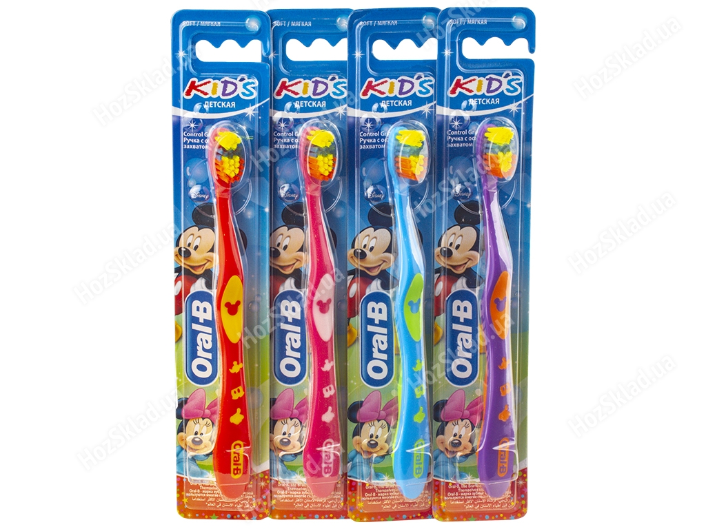 Зубная щетка детская Oral-B Kids 2-4лет, мягкая (цена за 1шт)