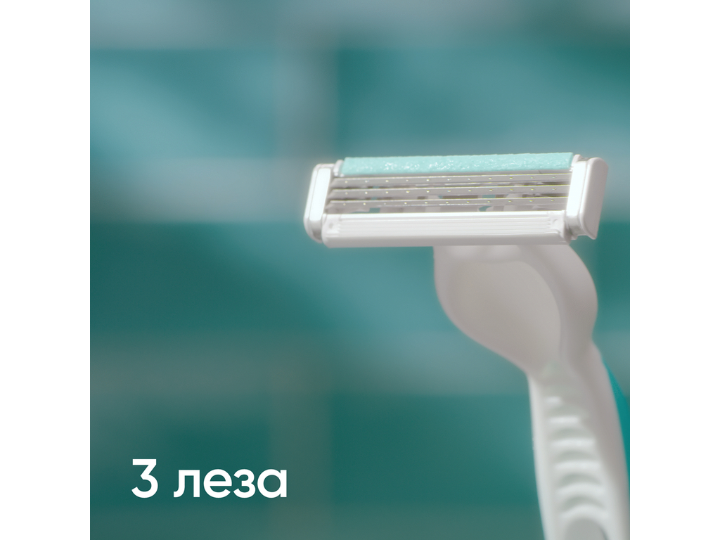 Одноразовые женские бритвы Gillette Venus 3 Sensitive для чувствительной кожи, 6шт