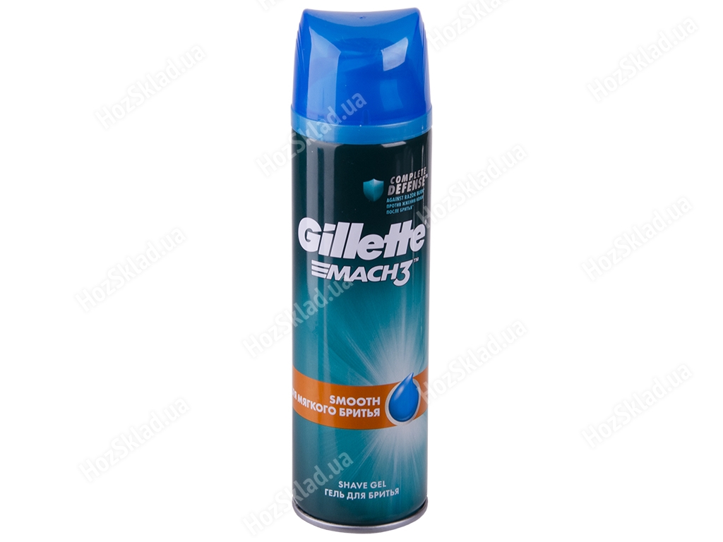 Гель для бритья Gillette Mach3 Smooth мягкое бритье 200мл