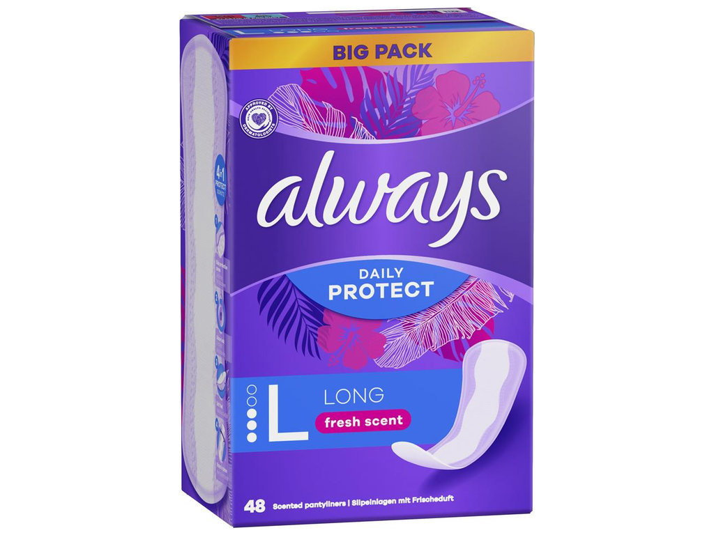 Прокладки Always Daily Protect Long Trio, ежедневные, 48шт