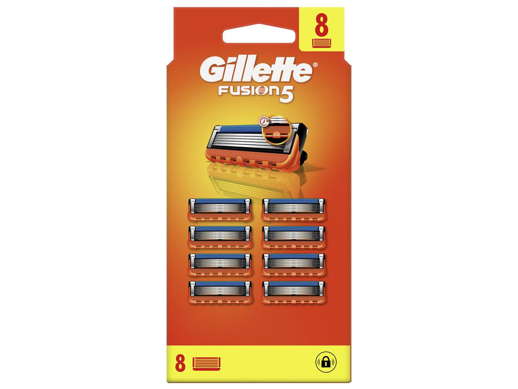 Картриджи сменные Gillette Fusion5, сталь, 8шт
