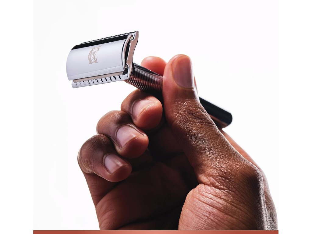 Станок для бритья Gillette King C., Т-образный, 5 сменных лезвий, металл, цвет серебристый