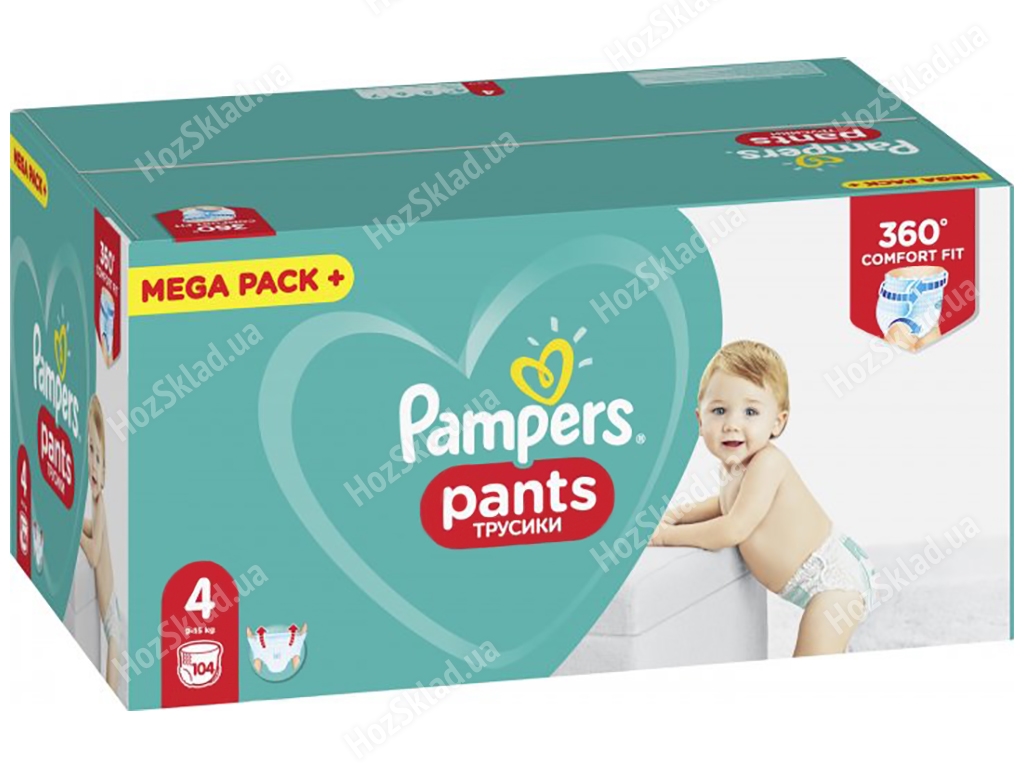 Подгузники Pampers Pants Maxi размер 4 (9-15кг) 104шт