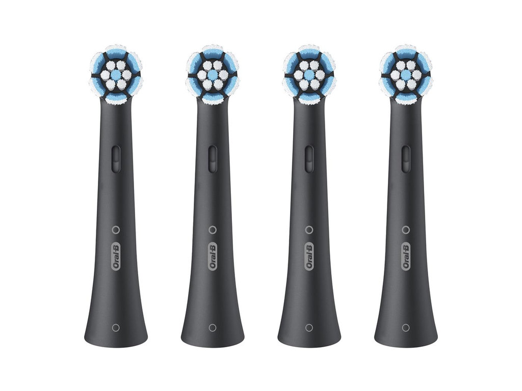 Насадки для електричної зубної щітки Oral-B iO Gentle Care, пластик, нейлон, колір чорний, 4шт