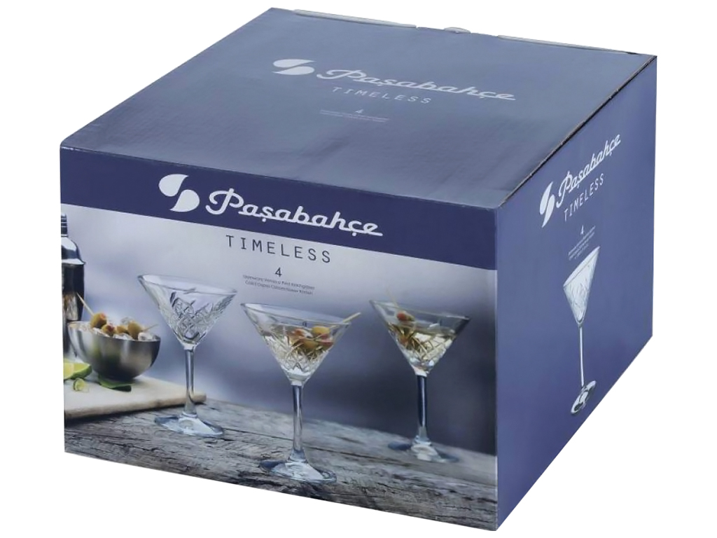 Набір келихів Timeless Pasabahce, для мартіні, 230мл (ціна за набір 4шт)