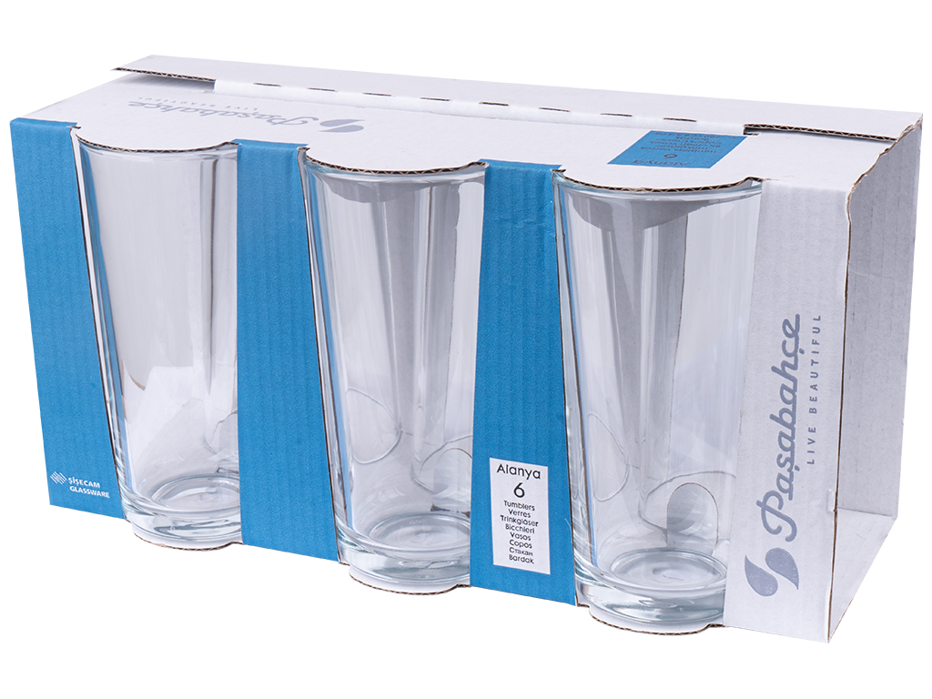 Набор стаканов Pasabahce Alanya, для напитков, 260мл (цена за набор 6шт)