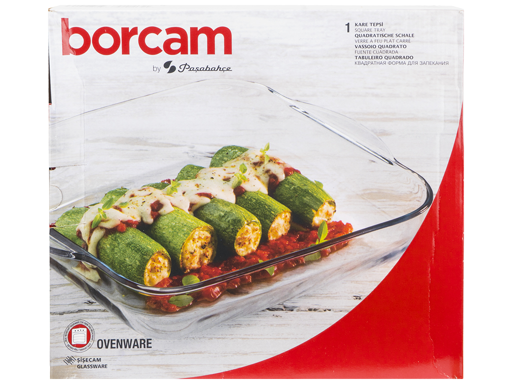 Форма квадратна Pasabahce Borcam, для запікання, з кришкою, 32x28x6см, 1шт