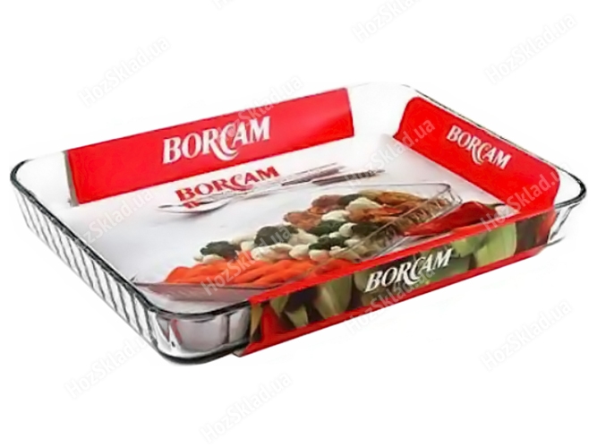 Форма прямокутна Pasabahce Borcam для запікання без кришки, 27x40см, 3,8л, 1шт