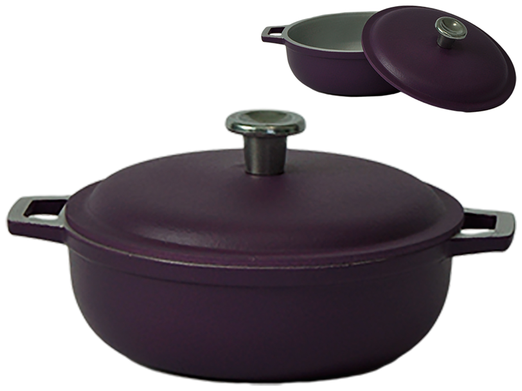 Казан із зовнішнім декоративним покриттям Prolis Semi-Matte Violet 500мл К-000,5НП (фл)