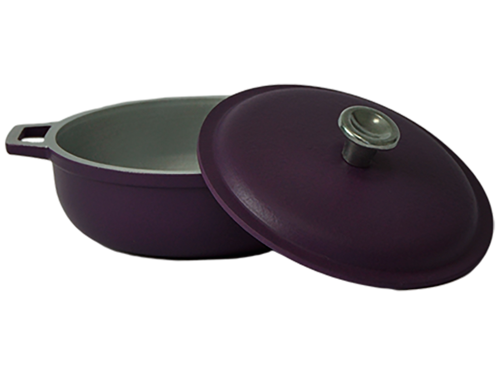 Казан із зовнішнім декоративним покриттям Prolis Semi-Matte Violet 500мл К-000,5НП (фл)