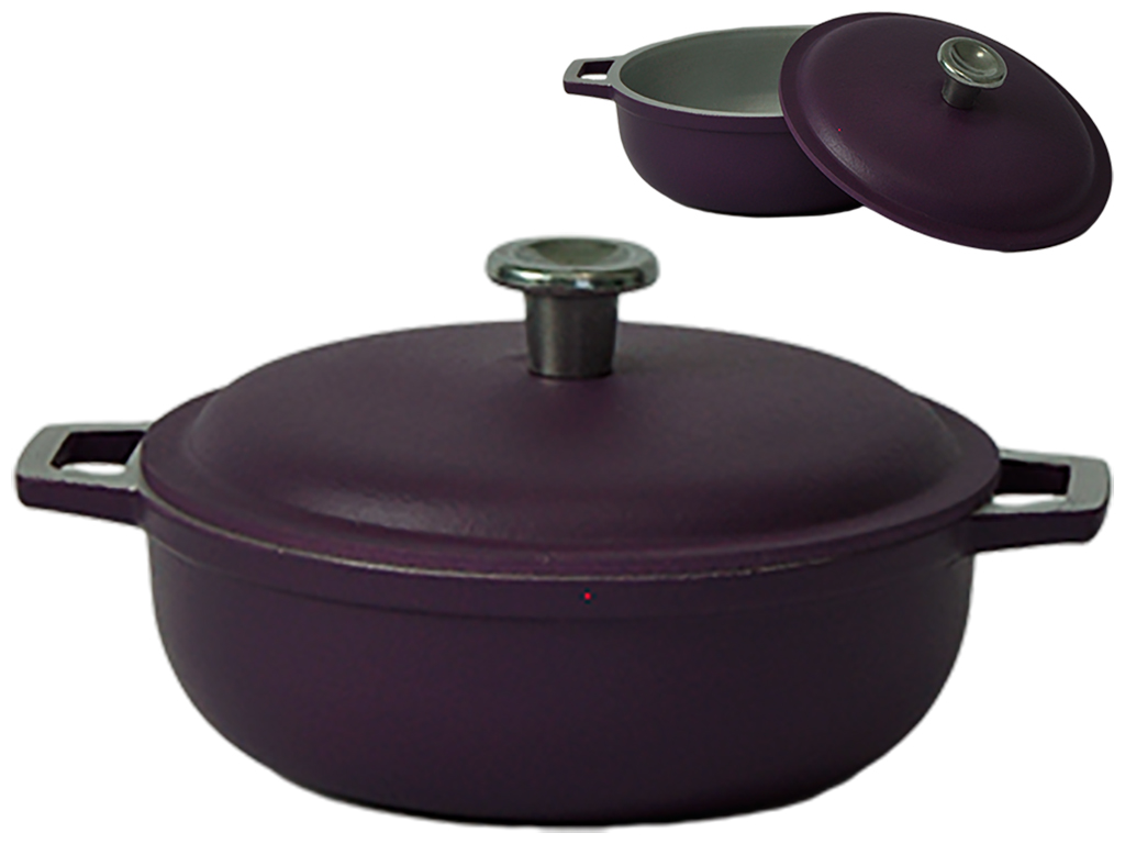 Казан із зовнішнім декоративним покриттям Prolis Semi-Matte Violet 1л К-001НП (фл)