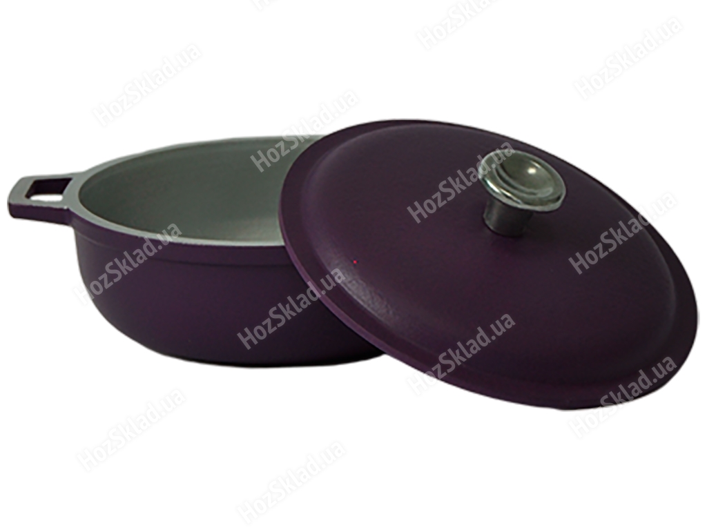 Казан із зовнішнім декоративним покриттям Prolis Semi-Matte Violet 1л К-001НП (фл)
