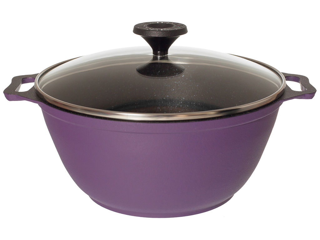 Казан Prolis внут. антиприг. і зовн. декор. покриття Semi-Matte Violet 2,5л К-002,5АД (фл)