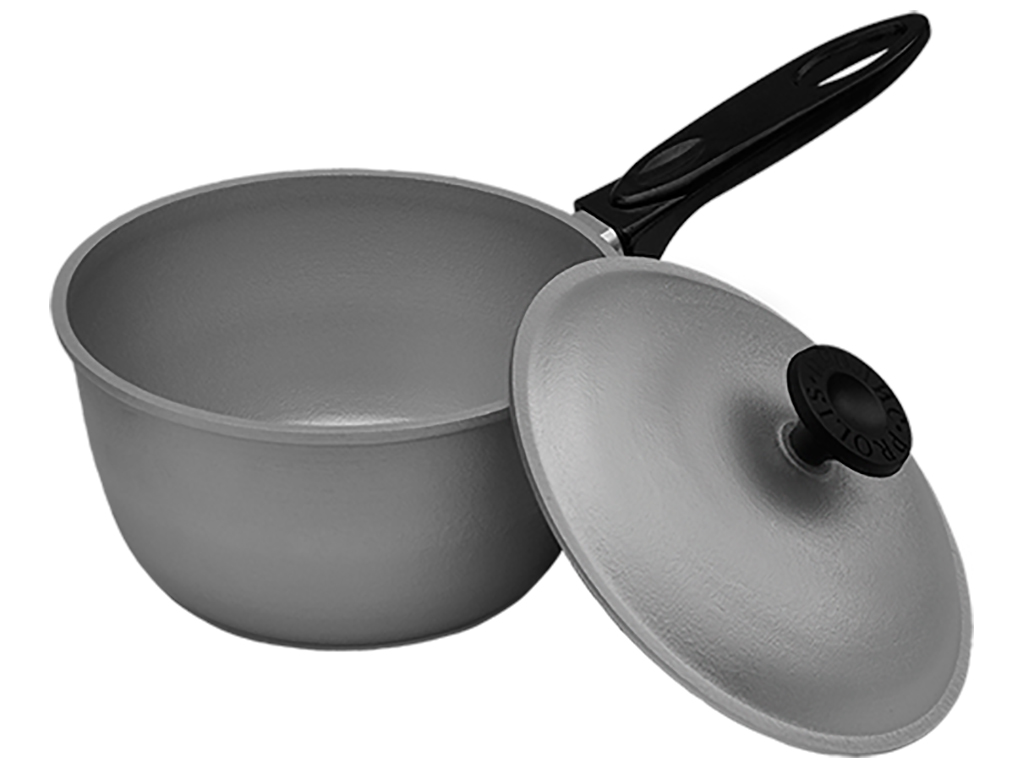 Ківш Prolis із пласмасовою ручкою та кришкою 2л 11154/Ко-2