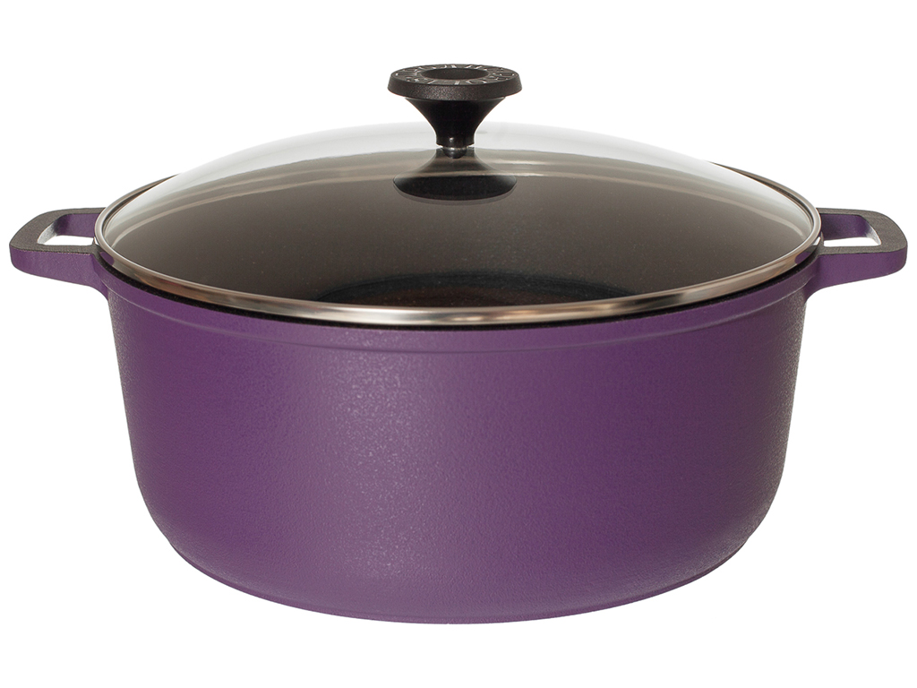 Каструля Prolis потов. дно, внут. антиприг. і зовніш.декор.покр. Semi-Matte Violet 3л Ку-003АД (фл)