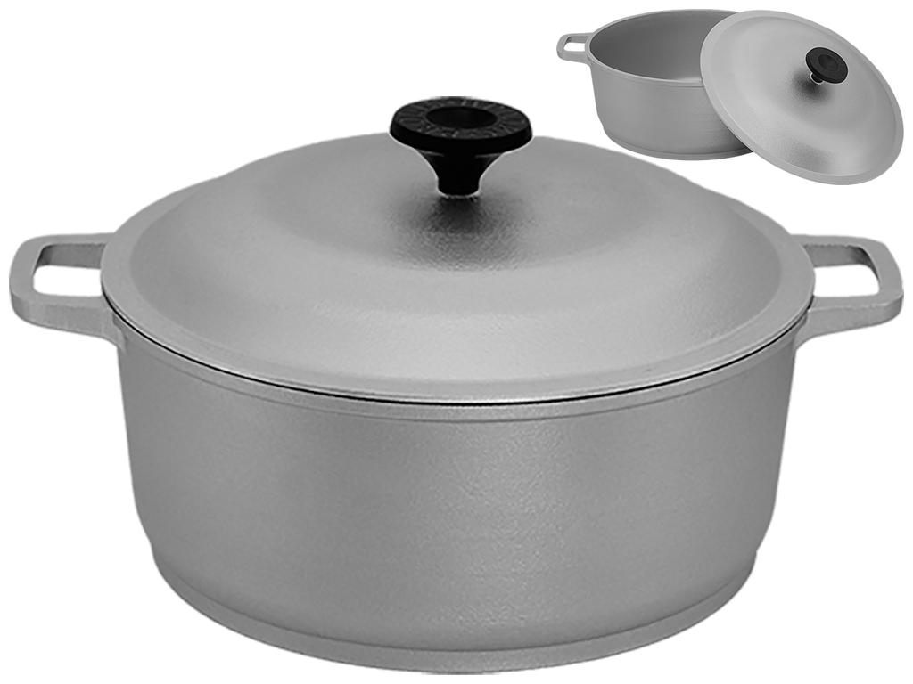 Каструля Prolis з потовщеним дном, литими ручками та кришкою 4л 10898/Ку-004