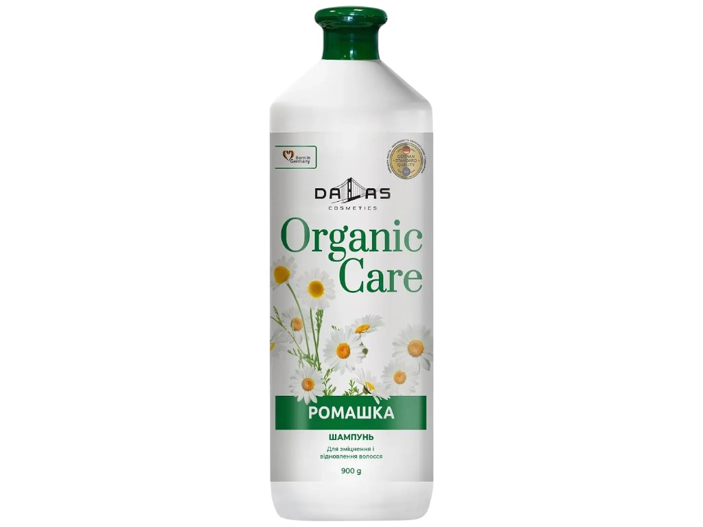 Шампунь для волосся Dalas Organic Care Ромашка, без силіконів та парабенів, 900мл