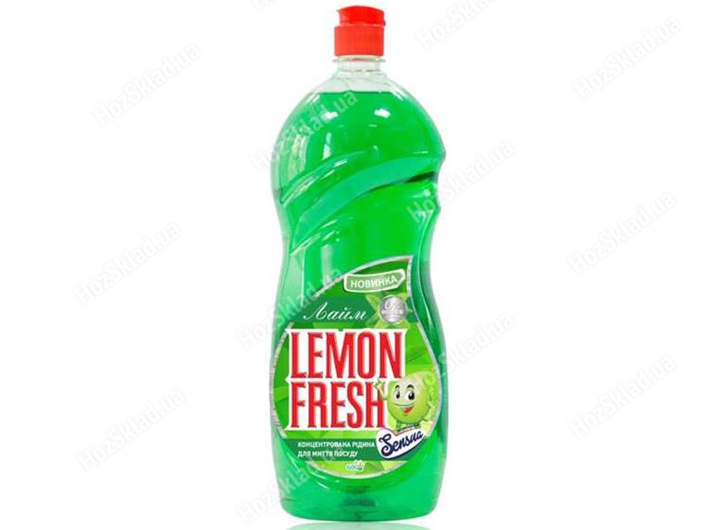 Средство для мытья посуды Lemon Fresh Зеленый 1,5л