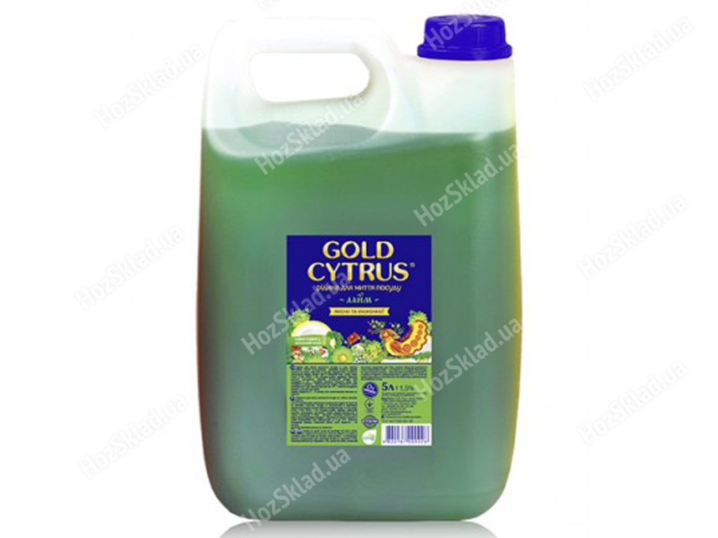 Средство для мытья посуды Gold Cytrus Зеленый 5л