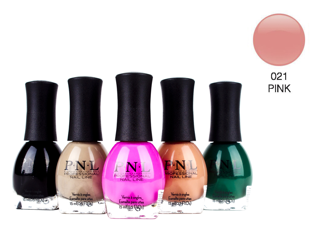 Лак для ногтей P.N.L №021 PINK 15мл