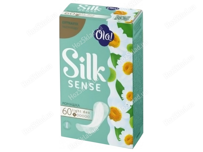 Прокладки Ola Silk Sense Light Deo Ромашка, 1 капля, 60шт