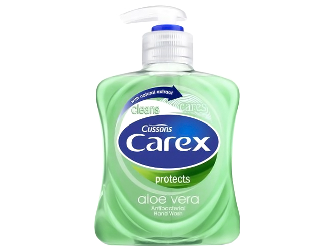 Мыло жидкое Carex Алоэ Вера антибактериальное, с дозатором 250мл